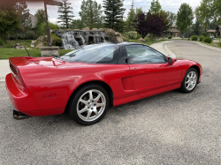 1991 Acura NSX in Formula Red over Ivory