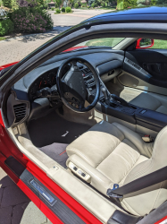 1991 Acura NSX in Formula Red over Ivory