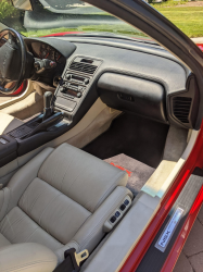 1991 Acura NSX in Formula Red over Ivory