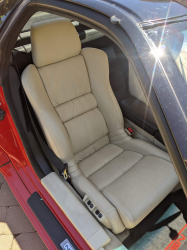 1991 Acura NSX in Formula Red over Ivory