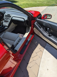 1991 Acura NSX in Formula Red over Ivory