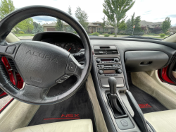 1991 Acura NSX in Formula Red over Ivory