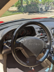 1991 Acura NSX in Formula Red over Ivory