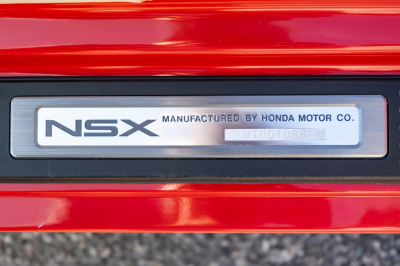 1991 Acura NSX in Formula Red over Ivory