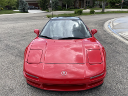1991 Acura NSX in Formula Red over Ivory