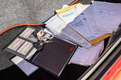 1991 Acura NSX in Formula Red over Ivory