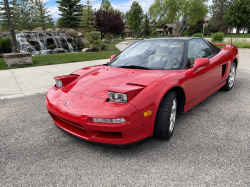 1991 Acura NSX in Formula Red over Ivory
