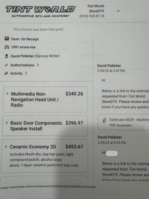 1991 Acura NSX in Formula Red over Ivory