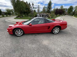 1991 Acura NSX in Formula Red over Ivory