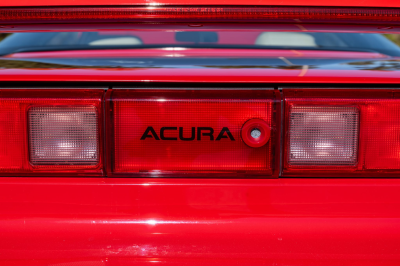 1991 Acura NSX in Formula Red over Ivory
