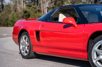 1991 Acura NSX in Formula Red over Ivory