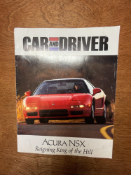 1991 Acura NSX in Formula Red over Ivory