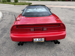 1991 Acura NSX in Formula Red over Ivory