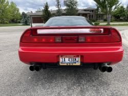 1991 Acura NSX in Formula Red over Ivory