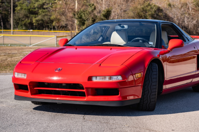 1991 Acura NSX in Formula Red over Ivory