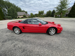 1991 Acura NSX in Formula Red over Ivory