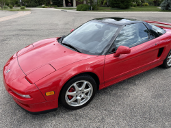 1991 Acura NSX in Formula Red over Ivory