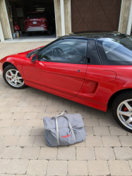 1991 Acura NSX in Formula Red over Ivory
