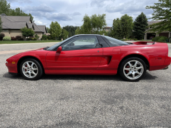 1991 Acura NSX in Formula Red over Ivory