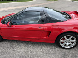 1991 Acura NSX in Formula Red over Ivory