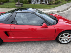 1991 Acura NSX in Formula Red over Ivory