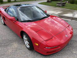 1991 Acura NSX in Formula Red over Ivory