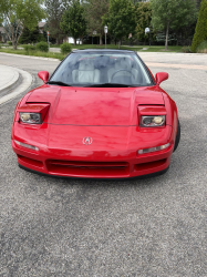 1991 Acura NSX in Formula Red over Ivory