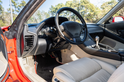 1991 Acura NSX in Formula Red over Ivory
