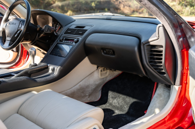 1991 Acura NSX in Formula Red over Ivory
