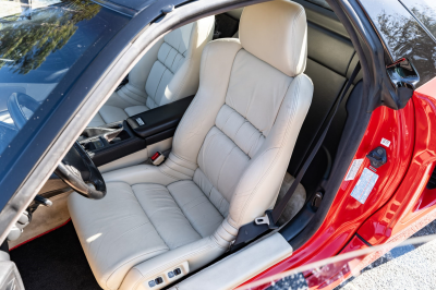 1991 Acura NSX in Formula Red over Ivory