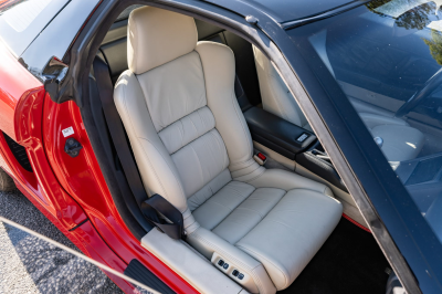 1991 Acura NSX in Formula Red over Ivory