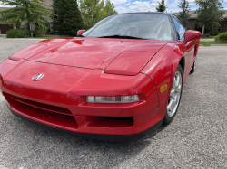1991 Acura NSX in Formula Red over Ivory