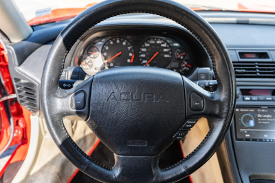 1991 Acura NSX in Formula Red over Ivory