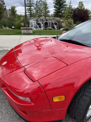 1991 Acura NSX in Formula Red over Ivory