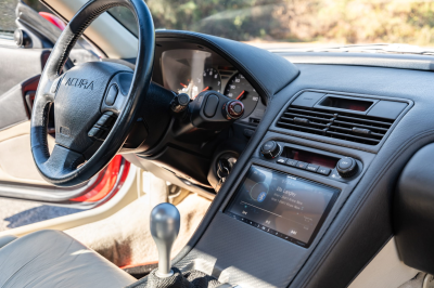 1991 Acura NSX in Formula Red over Ivory