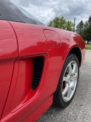1991 Acura NSX in Formula Red over Ivory