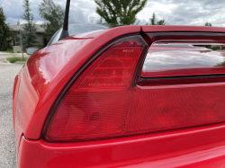 1991 Acura NSX in Formula Red over Ivory