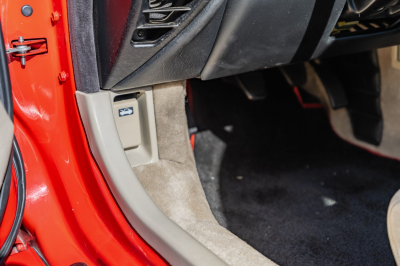 1991 Acura NSX in Formula Red over Ivory