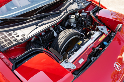 1991 Acura NSX in Formula Red over Ivory