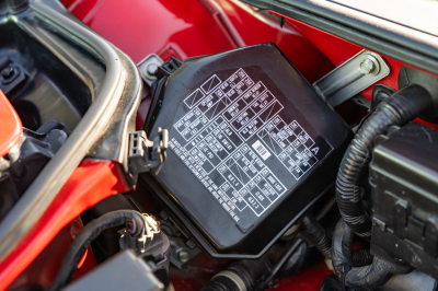 1991 Acura NSX in Formula Red over Ivory
