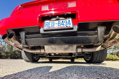 1991 Acura NSX in Formula Red over Ivory
