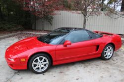 1992 Acura NSX in Formula Red over Black