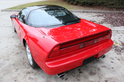 1992 Acura NSX in Formula Red over Black