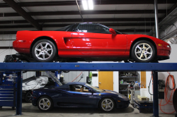 1992 Acura NSX in Formula Red over Black