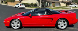 1991 Acura NSX in Formula Red over Ivory