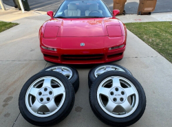 1991 Acura NSX in Formula Red over Ivory