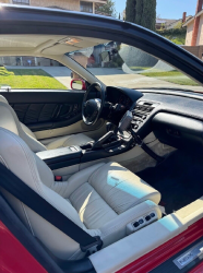 1991 Acura NSX in Formula Red over Ivory