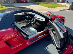 1991 Acura NSX in Formula Red over Ivory