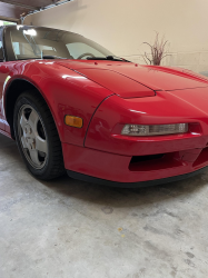 1991 Acura NSX in Formula Red over Ivory