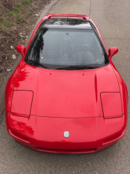 1991 Acura NSX in Formula Red over Black